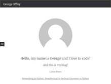 Tablet Screenshot of georgeoffley.com